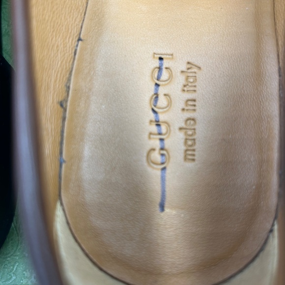 Men’s Gucci horse bit 1953 leather loafers size 11.5 fits 12.5 US made in Italy main image 3